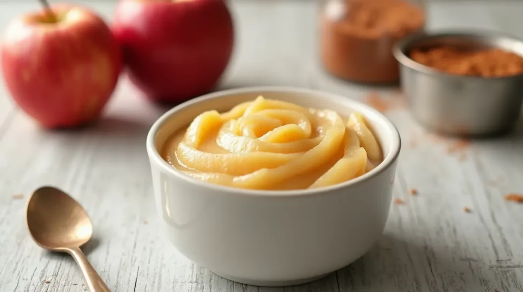 Compote de pommes pour bébé