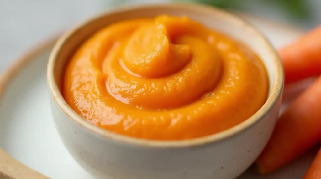 purée de carottes pour bébé